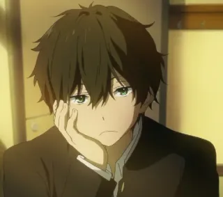 😐 4c4f0450 Anime, Ragazzo, Triste, Ritratto whatsapp sticker