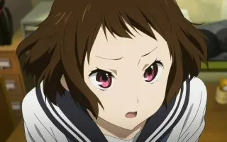 🤨 7ac22640 Anime, Ragazza, Uniforme, Scolastica, Carina, Che guarda in alto whatsapp sticker