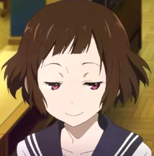 😏 7dfe0e74 Anime, Ragazza, Uniforme scolastica, Sorriso furbo whatsapp sticker