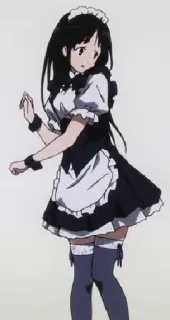 💃 8fd85728 Anime, Maid, Vestito, Carino, Ragazza whatsapp sticker