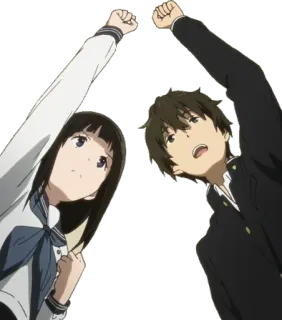 ✊️ dba3413f Anime, Studenti, Pugni, Su, Scuola, Uniformi whatsapp sticker