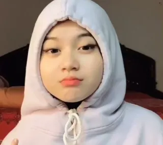 🤍 51de5e92 Подросток, Девушка, Толстовка, Селфи telegram sticker