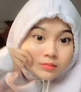 🤍 a2921764 женщина, девушка, худи, портрет, лицо, в помещении telegram sticker