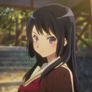 😠 81b7fd41 Аниме, Девочка, Школьная форма, Портрет, Персонаж telegram sticker