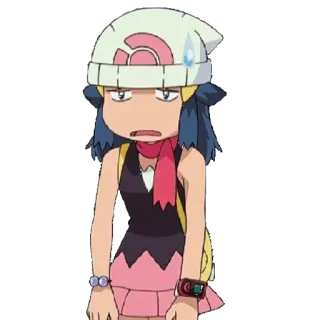 😪 ce344906 Dawn Pokemon Аниме, Покемон, Dawn, Мультфильм, Персонаж telegram sticker