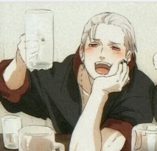 😄 1f635ccc Anime, Trinken, Feier, Party, Cartoon telegram sticker