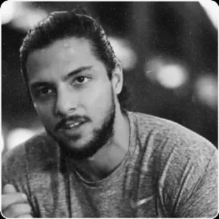 💎 74933aec 男性, ポートレート, グレースケール, 人物, 顔, 男 telegram sticker