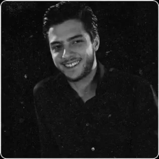 💎 daf914d8 ポートレート, 男性, 笑顔, 白黒, 男性, 人, 幸せ telegram sticker