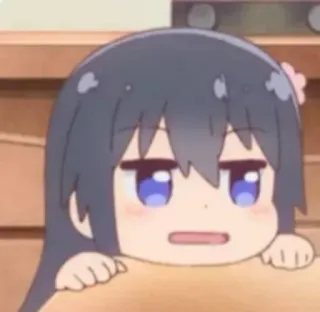 🙂 76499b65 Anime, Cartone animato, Ragazza, Carina, Manga, Personaggio whatsapp sticker