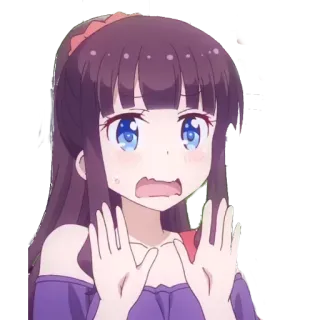 🙅‍♀ af821acb Anime, Ragazza, Cartone animato, Carino, Kawaii whatsapp sticker