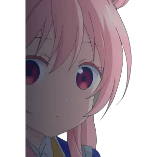 👀 ede0c07f anime, ragazza, capelli rosa, cartone animato, personaggio, manga, carina, illustrazione whatsapp sticker