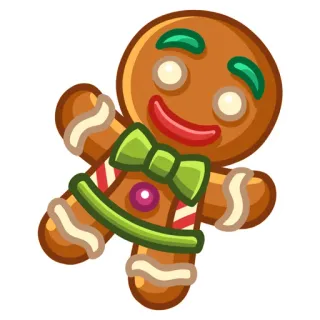 🍪 60d860cc người bánh gừng, bánh quy, giáng sinh, ngọt, ngày lễ telegram sticker