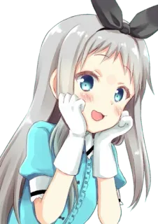 😍 459581d7 Anime, Meisje, Cartoon, Schattig, Personage telegram sticker