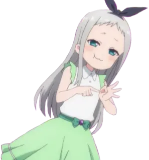 😍 9705cca1 anime meisje, schattig, anime, meisje, cartoon telegram sticker