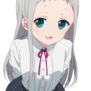 😄 6e1ebaf3 อนิเมะ, ผู้หญิง, น่ารัก, ผมขาว, คาวาอิ, มังงะ telegram sticker