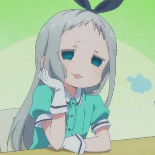 🌱 25f822d5 anime, ragazza, carina, guanti, annoiata, altezzosa telegram sticker