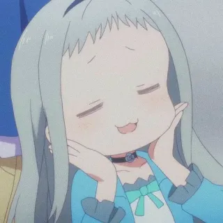 🌱 70759b8d Anime, Cartone animato, Carino, Felice, Ragazza telegram sticker