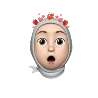 Hidjab Memoji by @feruzamnur telegram stickers