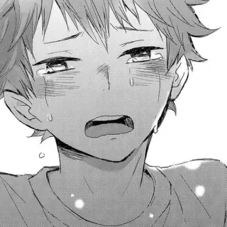 🌨 29b3ae19 weinend, traurig, Junge, Manga, Anime whatsapp sticker