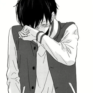 🌨 914a784c Anime, Manga, Traurig, Junge, Weinend, Teenager whatsapp sticker