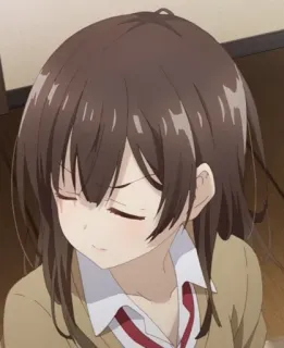 😒 eefd81dc 动漫, 女孩, 校服, 卡通 whatsapp sticker