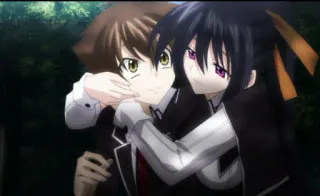 😍 a7c9d486 anime, couple, hug, love whatsapp sticker