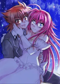 😊 cff14ef8 anime, romance, couple, love, characters whatsapp sticker