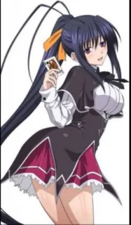 😘 ee1fb27e Akeno Himejima High School DxD anime, girl, card, akeno, himejima whatsapp sticker