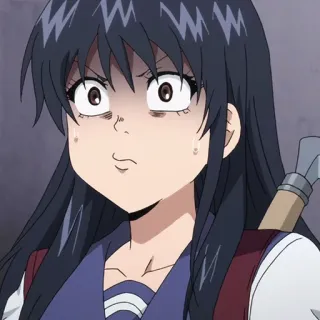 🎭 c49a4604 Anime, Gadis, takut, khawatir telegram sticker