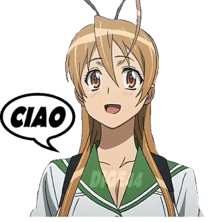 👋 22abe074 CIAO anime, chica, ciao, saludo, sonriendo telegram sticker