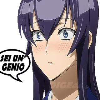 🧞‍♀️ b6a663ae SEI UN GENIO Anime, Genio, Italiano, Expresión, Personaje telegram sticker