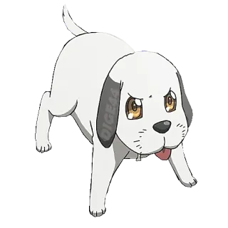 🐶 46a4c45f GEASS cane, anime, adesivo, cartone animato, animale whatsapp sticker