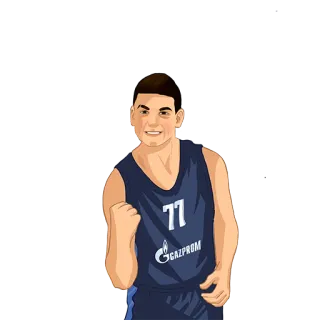 👏 c9870b9d 77 GAZPROM 篮球, 运动, 运动员, 俄罗斯天然气工业股份公司 telegram sticker