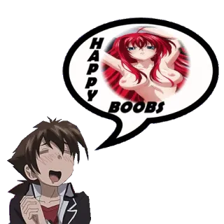 ๐ 1f77ea8d HAPPY BOOBS anime, cartoon, fanart, boobs whatsapp sticker