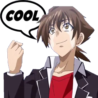 ๐ 1fc6a3ab COOL anime, cool, character whatsapp sticker