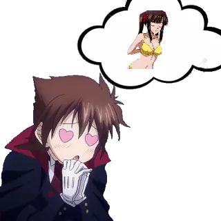 ๐ 3af177aa anime, manga, cartoon, love, heart eyes whatsapp sticker
