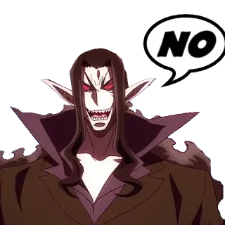 ๐ 63652807 NO vampire, demon, evil, horror, no whatsapp sticker