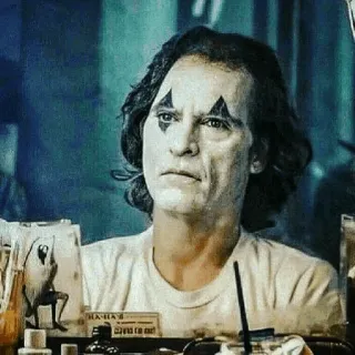 🃏 12bd333b Joker joker, villain, clown, movie character, dc comics telegram sticker