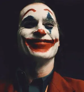 🃏 35fc15a5 Joker joker, joaquin phoenix, movie, villain, clown, dc comics telegram sticker