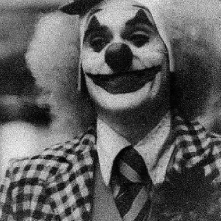 🃏 45644944 clown, creepy, scary, face, makeup telegram sticker