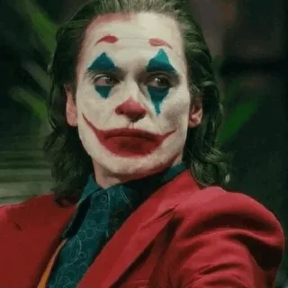 🃏 6fd402df Joker clown, joker, movie, villain, dc comics telegram sticker