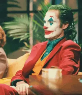 🃏 d51d6573 Joker Joker, movie, character, clown, villain telegram sticker