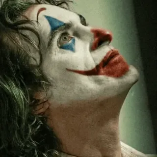 🃏 dcd7c5af Joker Joker, clown, villain, DC Comics, movie character telegram sticker