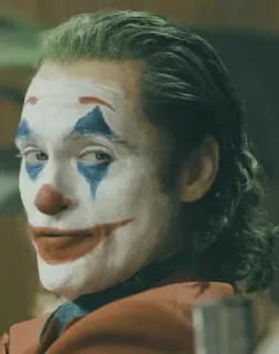 🃏 e21bd84f Joker Joker, clown, villain, movie, Joaquin Phoenix telegram sticker