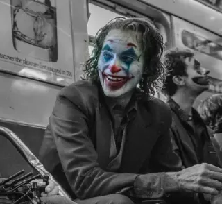 🃏 eec9628d Joker clown, movie, character, villain, crime, joker telegram sticker