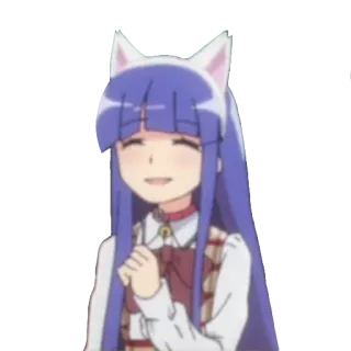 ☺️ 650af8a5 Anime, Telinga kucing, Imut, Gadis telegram sticker