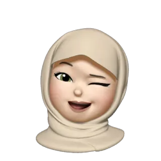 💿 eabdb377 Hijab, Wanita, Avatar, Kedipan, Emoji, Muslim whatsapp sticker