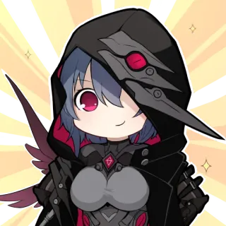 😁 1d2b3cd1 Anime, Chibi, Personagem, Mangá, Fofo, Com capuz telegram sticker