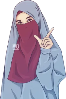 🧕 d0fcf9c7 Hijab, Niqab, Musulman, Femme, Voile, Islam whatsapp sticker
