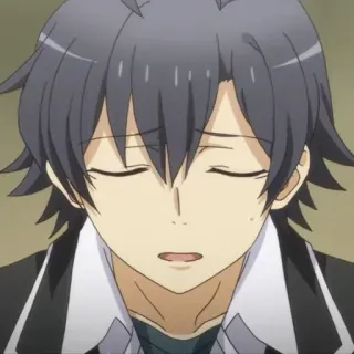 😶‍🌫️ 84cb488b Hachiman Hikigaya My Teen Romantic Comedy SNAFU Anime, Postać, Hachiman, Hikigaya, Oregairu, Otaku, Manga telegram sticker